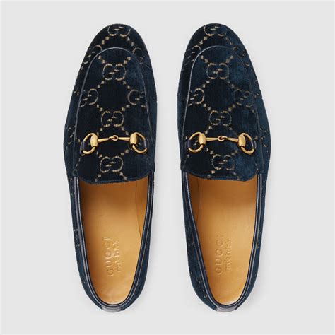 fake gucci loafers velvet|gucci jordaan loafer.